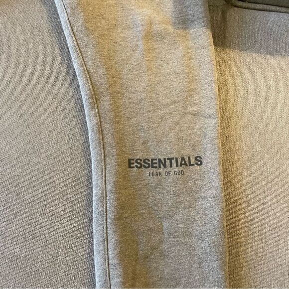 Essentials fear of god heather grey sweatpants size xs - Picture 2 of 9